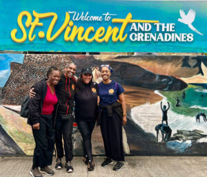 In St Vincent to work with Georgetown Secondary School'